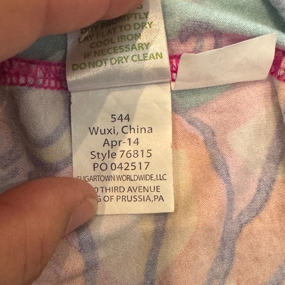 Lilly Pulitzer Parrish Maxi Halter Dress Sea And Be Seen Twist Back Women's M - Picture 10 of 10